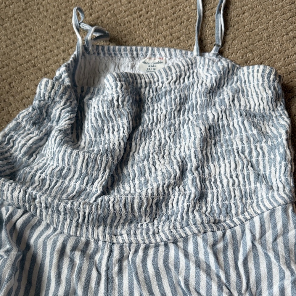 Abercrombie Blue Striped romper